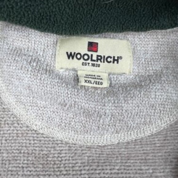 Woolrich Pullover Quarter Zip Beige Outdoor Soft Sweater Size XXL 2XL EUC - Picture 2 of 7